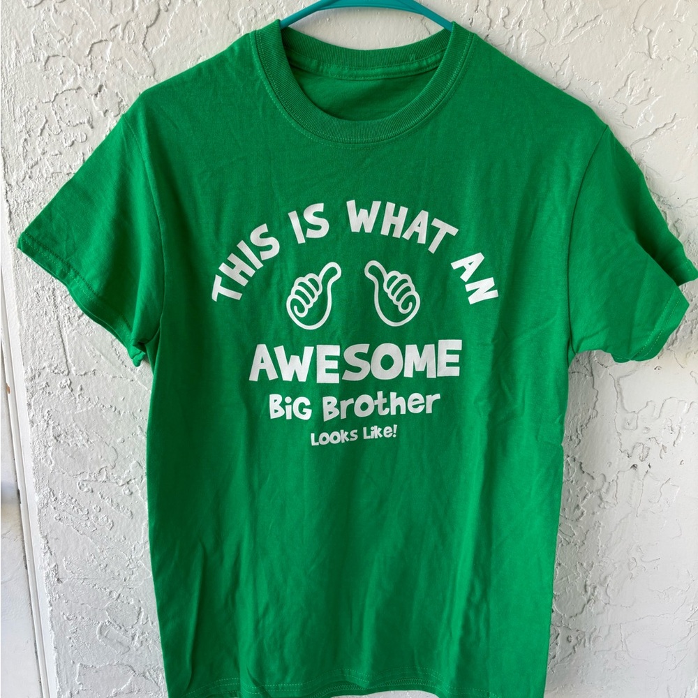 Green Big Brother Kids T-Shirt